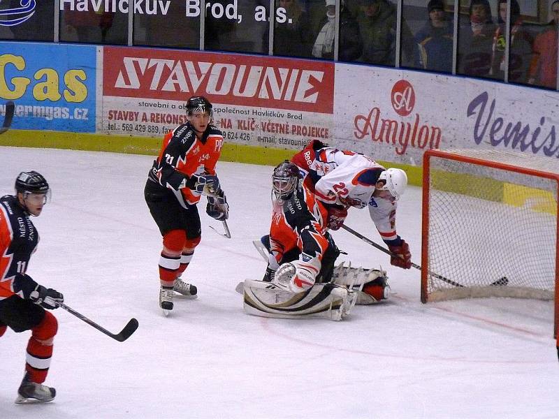 Z hokejového utkání Havl. Brod - Znojmo.
