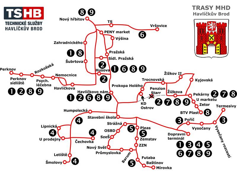 MHD v Havlíčkově Brodu od 14. července 2014