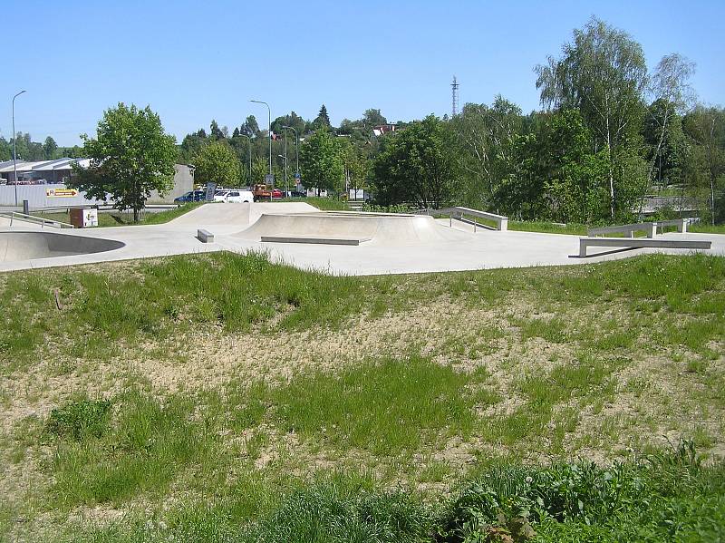 Nový skatepark u koupaliště