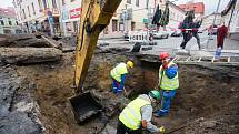 V Brodě začala  uzavírka silnic Dolní a Žižkova spojená se stavbou kruhového objezdu.