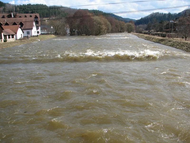 Záplavy na jaře 2006 na Vysočině.