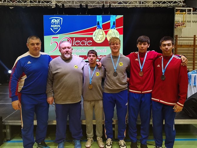 Na mezinárodním turnaji v polském městě Žary se všichni čtyři zápasníci z Havlíčkova Brodu prosadili na stupně vítězů.