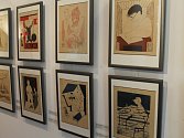 V Galerii výtvarného umění v Havlíčkově Brodě teď lidé mohou obdivovat výstavu předválečné i poválečné karikatury.