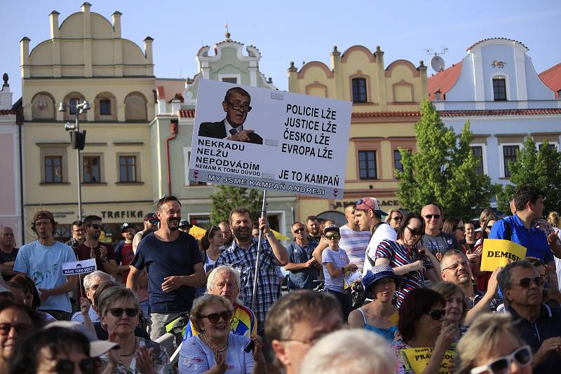 Čtvrtá demonstrace proti premiérovi Babišovi v Havlíčkově Brodě