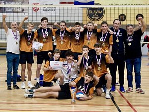 Mladí volejbalisté Jiskry Havlíčkův Brod vyhráli Český pohár U16.