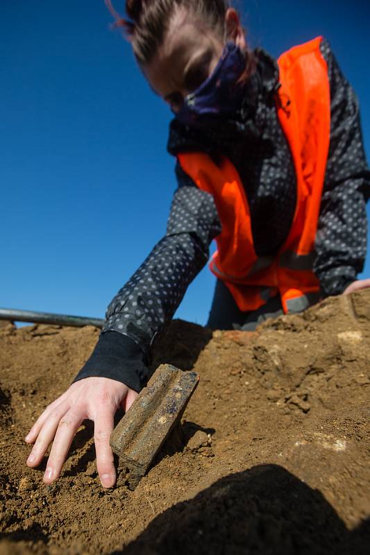 Archeologické práce na trase budoucího obchvatu kolem Havlíčkova Brodu.