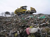 Skládka odpadů v Ronově nad Sázavou.