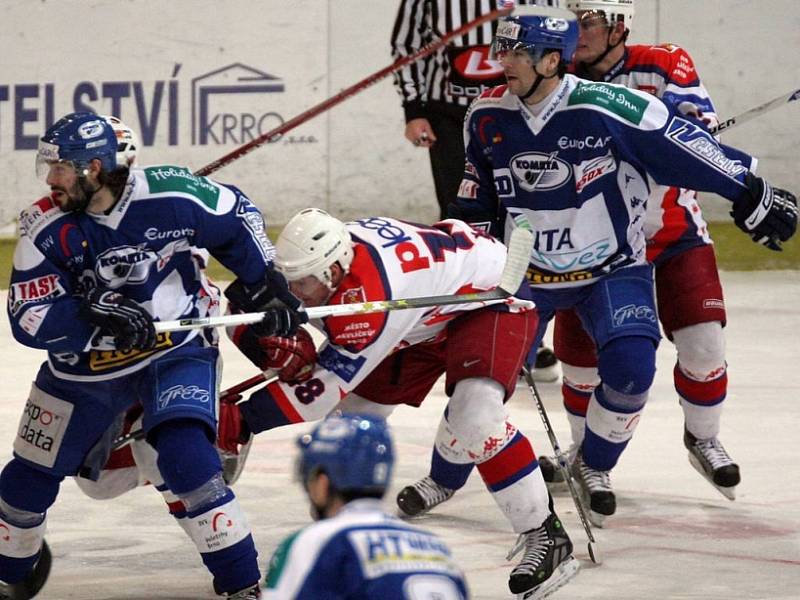Hokejisté Havlíčkova Brodu drželi s favorizovanou Kometou krok až do 56. minuty. Pak hosté třikrát udeřili a rozhodli.