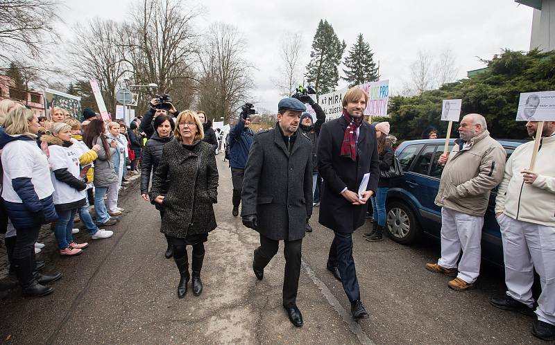 Ministr zdravotnictví Adam Vojtěch v pátek 21. února navštívil Psychiatrickou nemocnici Havlíčkův Brod.