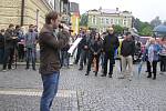 Proti Andreji Babišovi se protestovalo i v Přibyslavi.