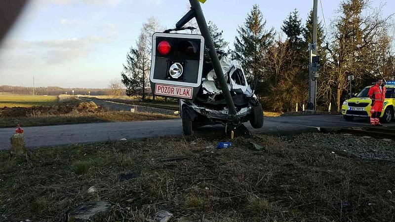 Hrozivě vypadající nehoda z února 2019 se obešla bez zraněných lidí.