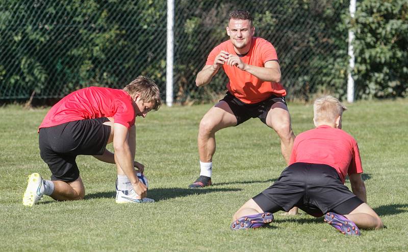 První trénink fotbalistů MFK Chrudim.