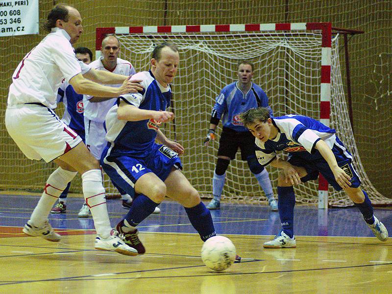 Z futsalového derby Era-Pack Chrudim -Torf Pardubice. 