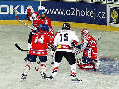 Z utkání Pardubice B - Kurikka.