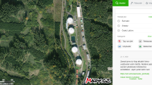 Letecký snímek areálu SSHR v Kostelci u Heřmanova Městce