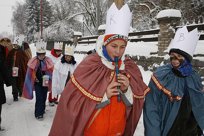 I přes nepříznivé počasí se v Hlinsku uskutečnila Tříkrálová sbírka. 