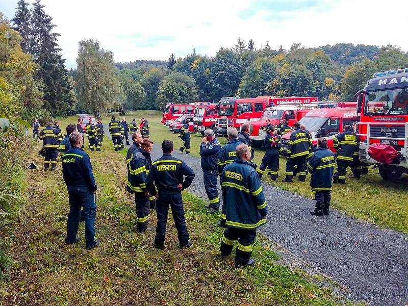 Hořel hrad Oheb, jenom jako.