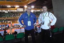 Miloslav Zdražil a Michal Kyncl spolu skončili na pátém místě v disciplíně kumite team rotation