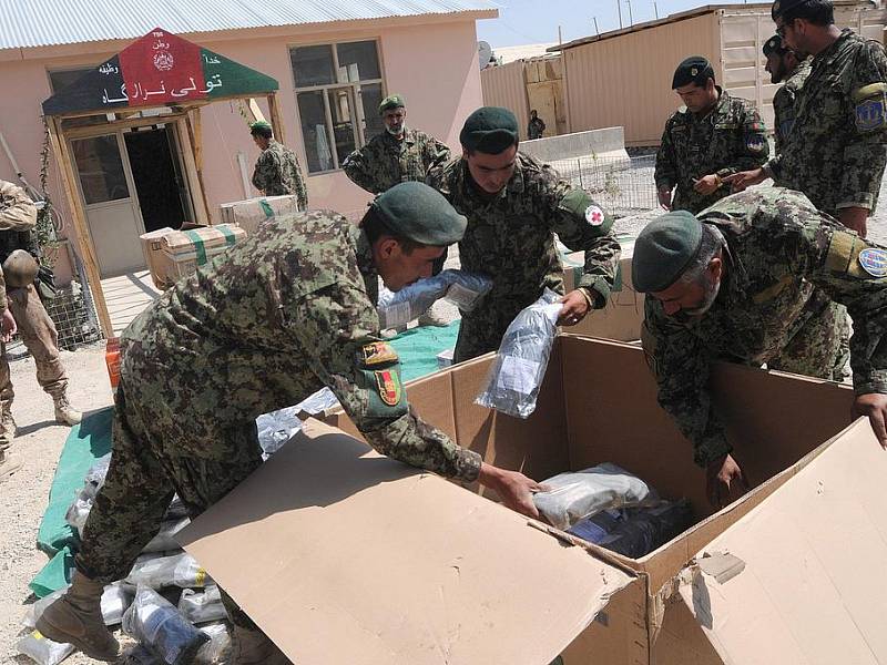 Český Provinční rekonstrukční tým v afghánské provincii Lógar opravil část základny Afghánské národní armády.