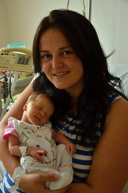 AGÁTKA HAVLÍČKOVÁ je prvorozenou dcerou Tomáše a Evy Havlíčkových z Řepník. Narodila se 4. srpna ve 13:33 a její míry byly 43 cm a 2,15 kg.