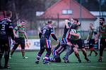  Z utkání v rugby league Rabbitohs – Beroun 32:0 (18:0).