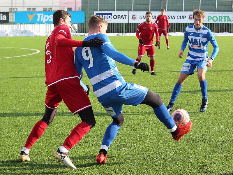 Zimní fotbalová Tipsport liga: MFK Chrudim - FK Ústí nad Labem.