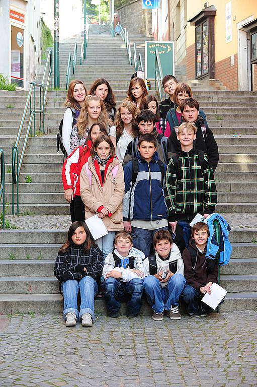 Heřmanoměstečtí studenti na exkurzi v redakci Chrudimského deníku.