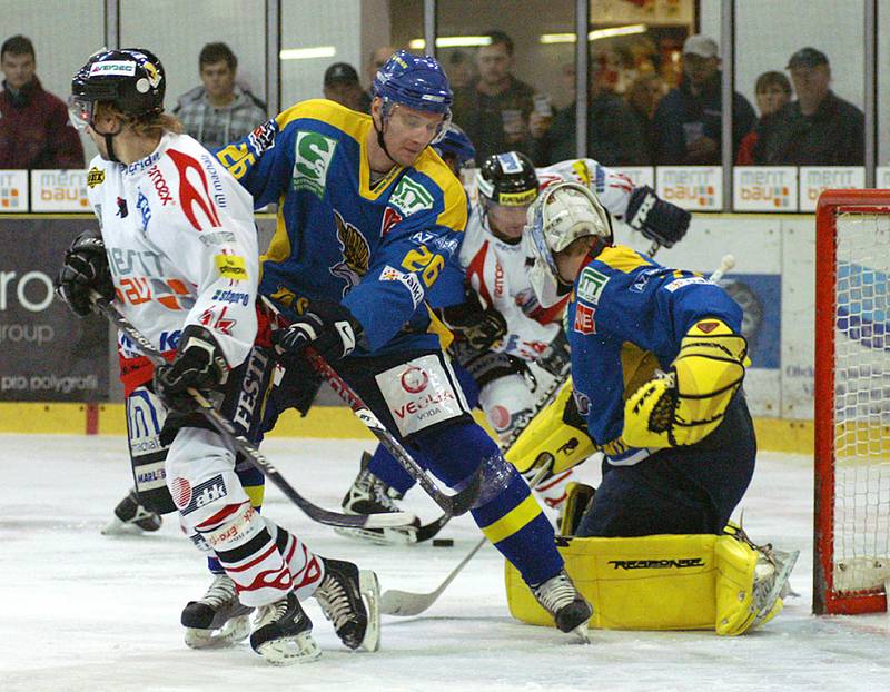 Z utkání HC Chrudim - Ústí nad Labem 2:4.