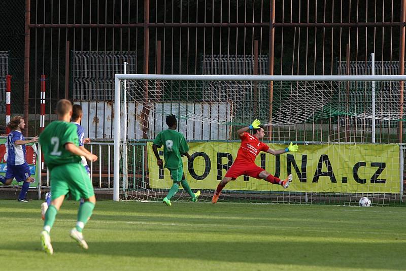 Z utkání krajského přeboru ve fotbale FC Hlinsko - Agria Choceň 4:0 (1:0)