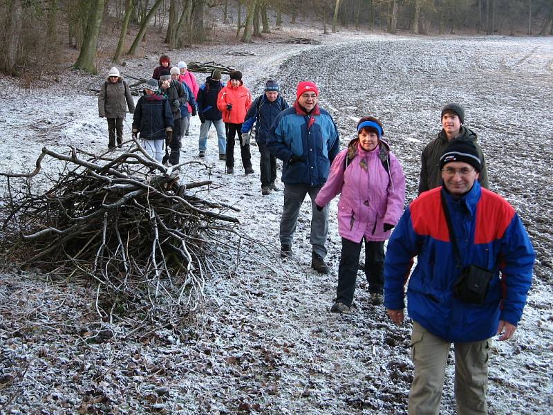 Klub českých turistů vyrazil na poslední vycházku v roce 2008 do Habrova.