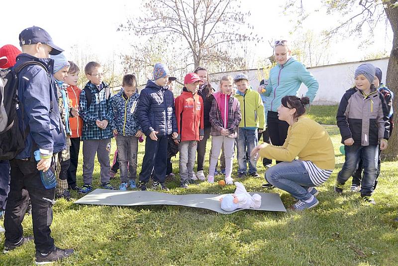 Sportovně přírodovědný den v Klášterních zahradách. 