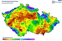 Pravděpodobnost bílých Vánoc (data za posledních 20 let)