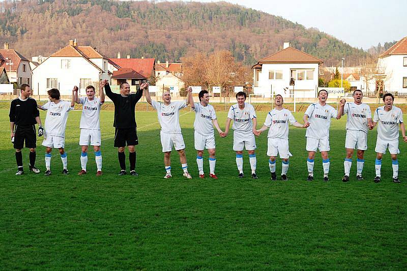 Z utkání krajského přeboru Třemošnice - Česká Třebová 4:0.