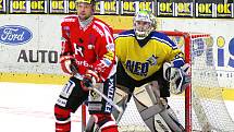 První semifinálové utkání play off II. hokejové ligy Chrudim - Nymburk.