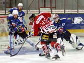 Chrudim sehrála první přípravné utkání před svou první sezonou v I. hokejové lize doma proti Vrchlabí.