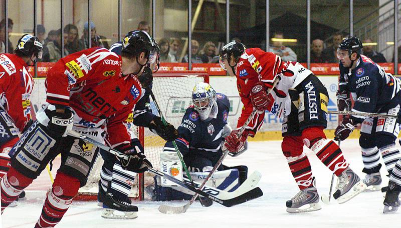 Z hokejového utkání I. hokejové ligy HC Chrudim - Benátky nad Jizerou 5:1.