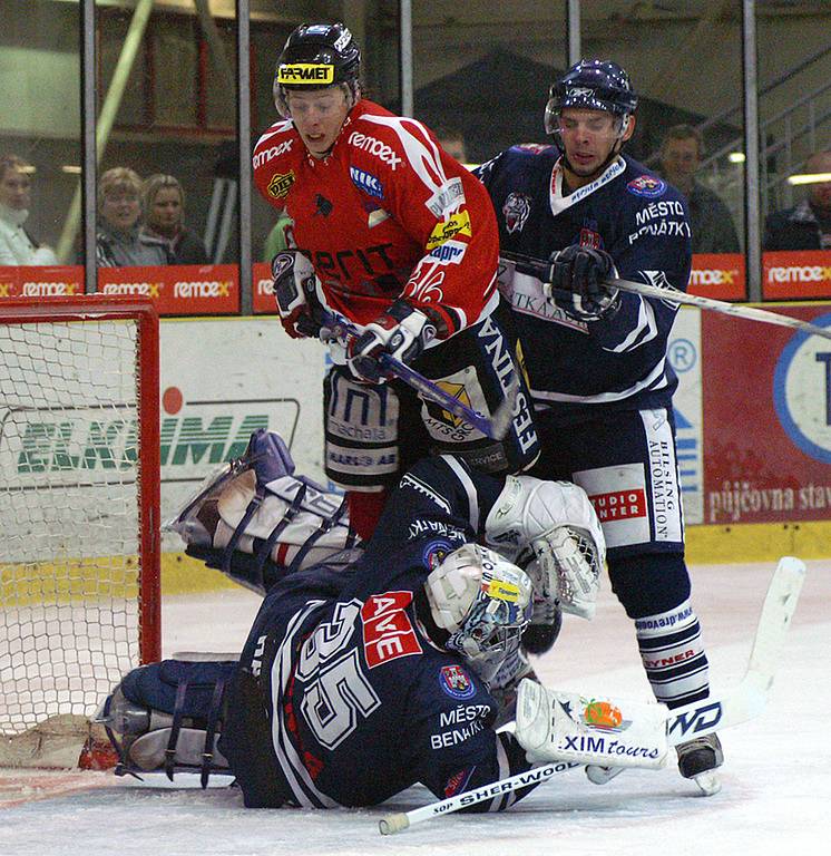 Z hokejového utkání I. hokejové ligy HC Chrudim - Benátky nad Jizerou 5:1.