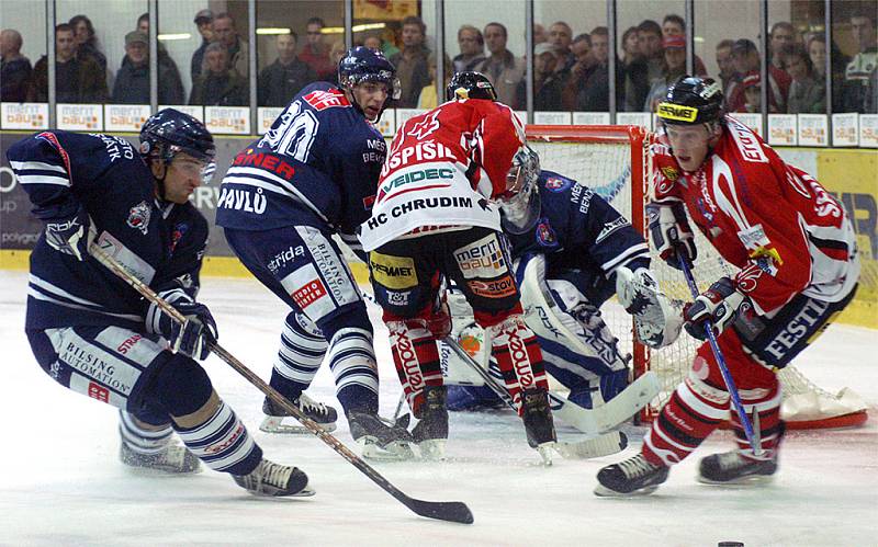 Z hokejového utkání I. hokejové ligy HC Chrudim - Benátky nad Jizerou 5:1.