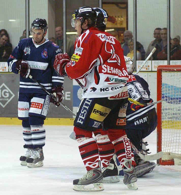 Z hokejového utkání I. hokejové ligy HC Chrudim - Benátky nad Jizerou 5:1.