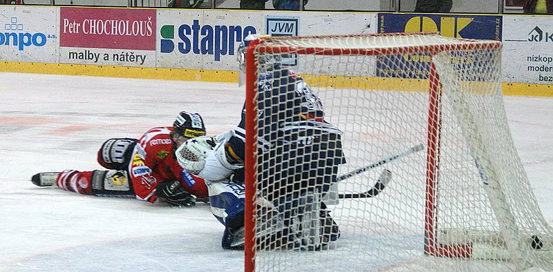 Z hokejového utkání I. hokejové ligy HC Chrudim - Benátky nad Jizerou 5:1.