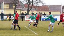 Z utkání 1. jarního kola ČFL: MFK Chrudim – Loko Vltavín 3:1 (3:1).