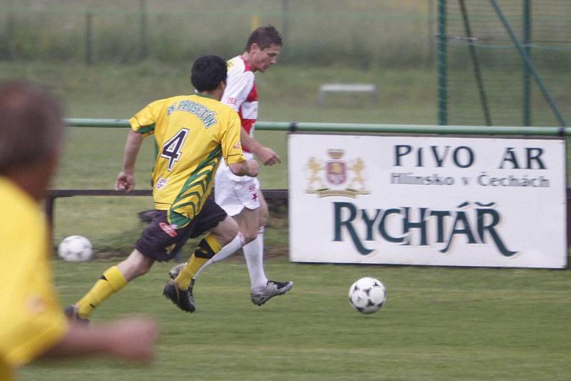 Fotbalová exhibice v Prosetíně proti sobě postavila výběr Prosetína a Internacionály Slavie.