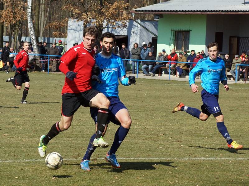 Z fotbalového utkání ČFL SK Převýšov - MFK Chrudim 1:0.