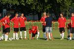 Z přípravného utkání MFK Chrudim - FC Hradec Králové junioři 0:0.