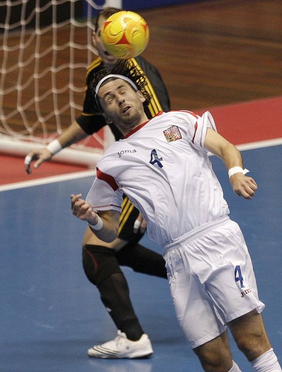 Z futsalového utkání MS v Brazílii Španělsko - Česko 4:0.