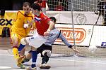 Kvalifikační futsalová bitva o postup na mistrovství světa ČR - Rumunsko skončila remízou 1:1.