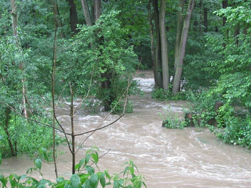 Záplavy na Chrudimsku 25. června 2013.