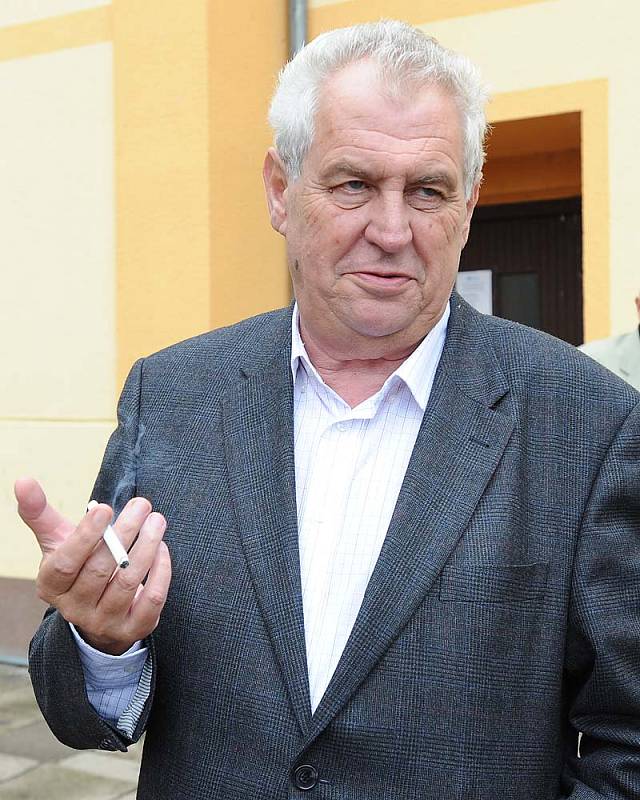 Miloš Zeman zavítal do Heřmanova Městce.