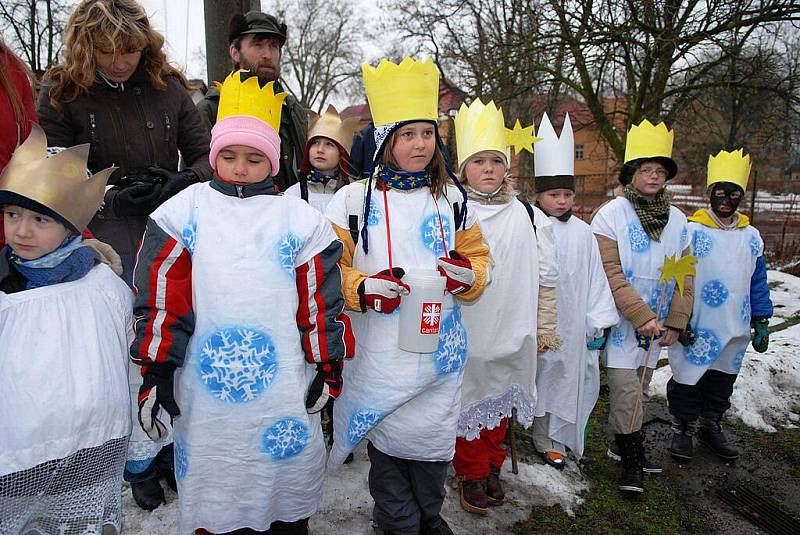 Tříkrálová sbírka v Běstvině.