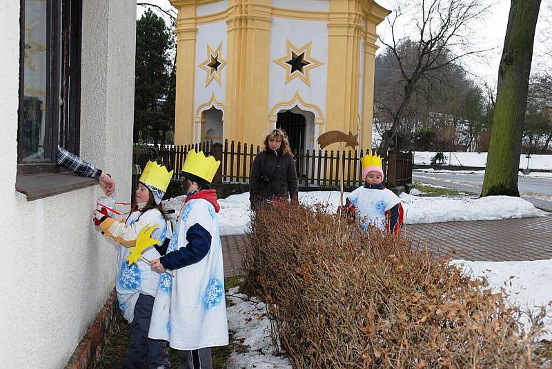 Tříkrálová sbírka v Běstvině.